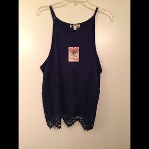Navy blue tank
